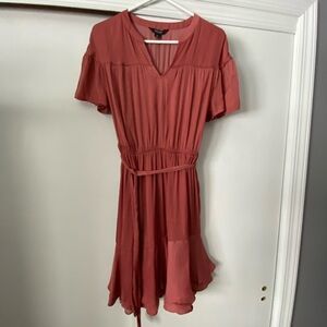 Simply Vera Vera Wang Terracotta Mini Dress